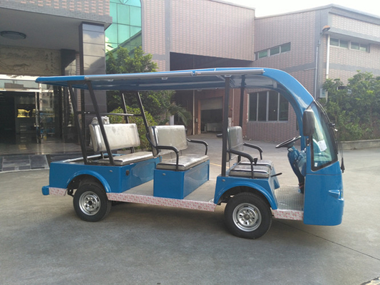 Blue 48V 9 Passengers Electric Tourist Bus For Hotel / Club / Resort